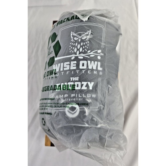 WISE OWL Outfitters Pillow The Snoozy Travel Camping apx 15"X12" Brand NWT - Picture 12 of 12